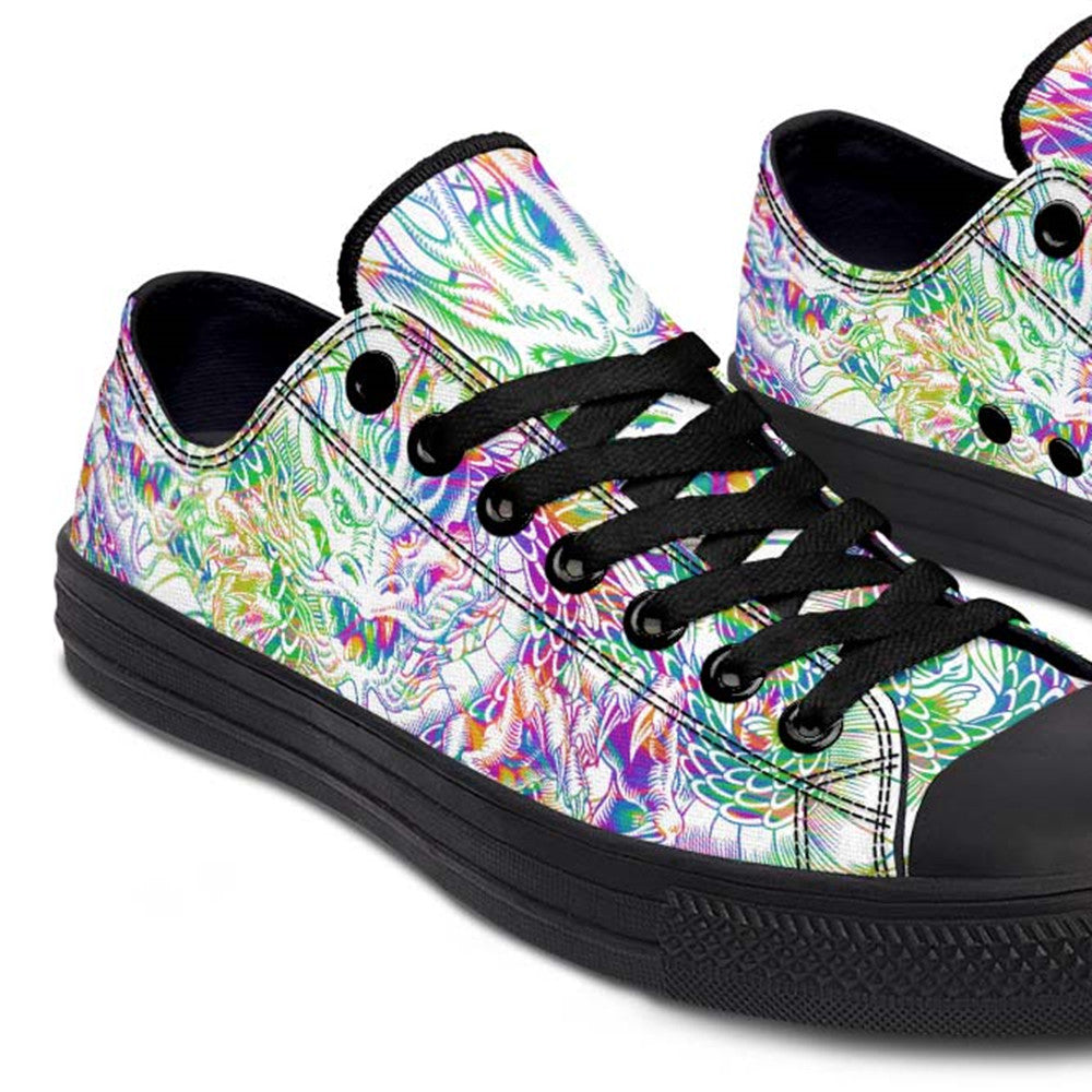 Fashion Print Couple Low-Top Canvas Shoes