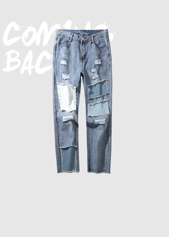 Hole patch insect bite trousers