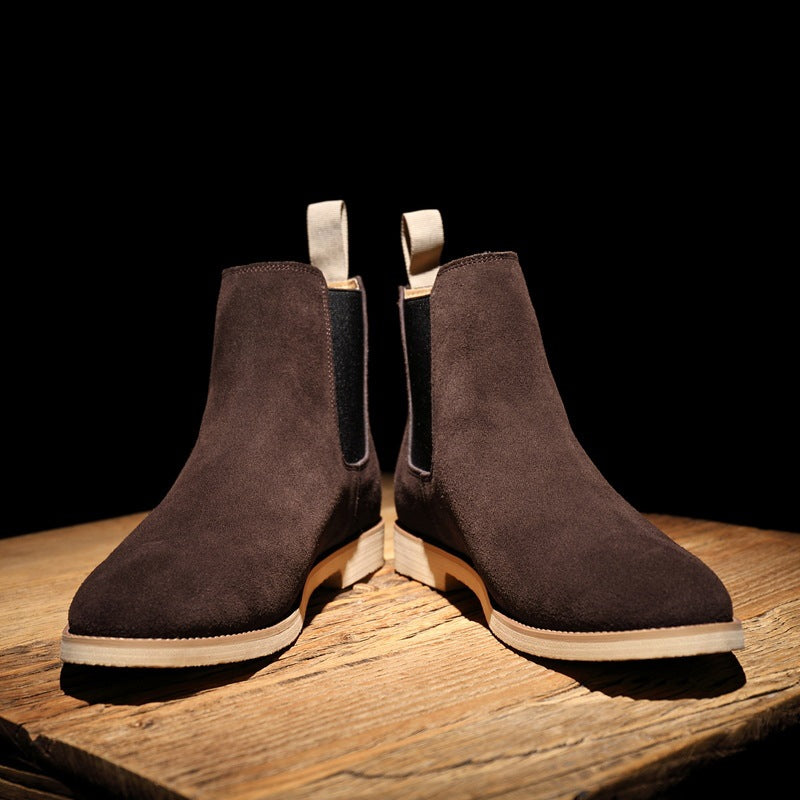 Men's Chelsea Boots AutumnWinter Suede High-Top