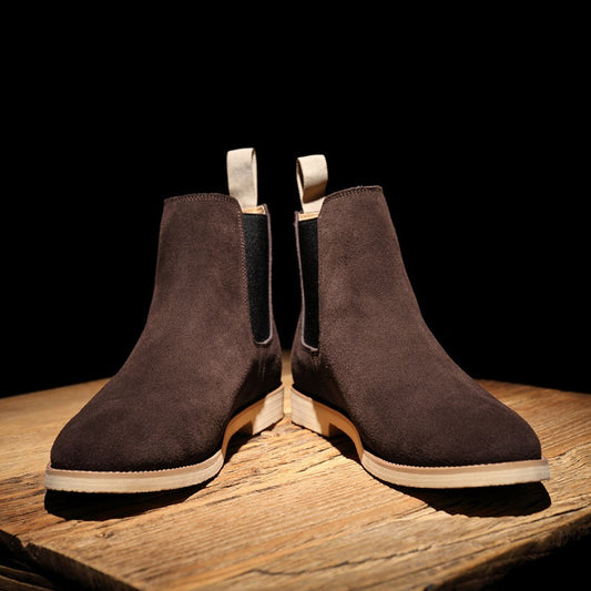 Men's Chelsea Boots AutumnWinter Suede High-Top