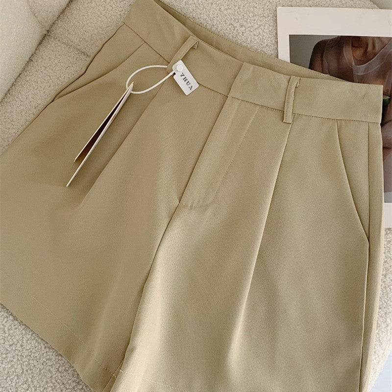 Women's Summer Thin High Waist Thin Casual All-match Loose Straight Shorts