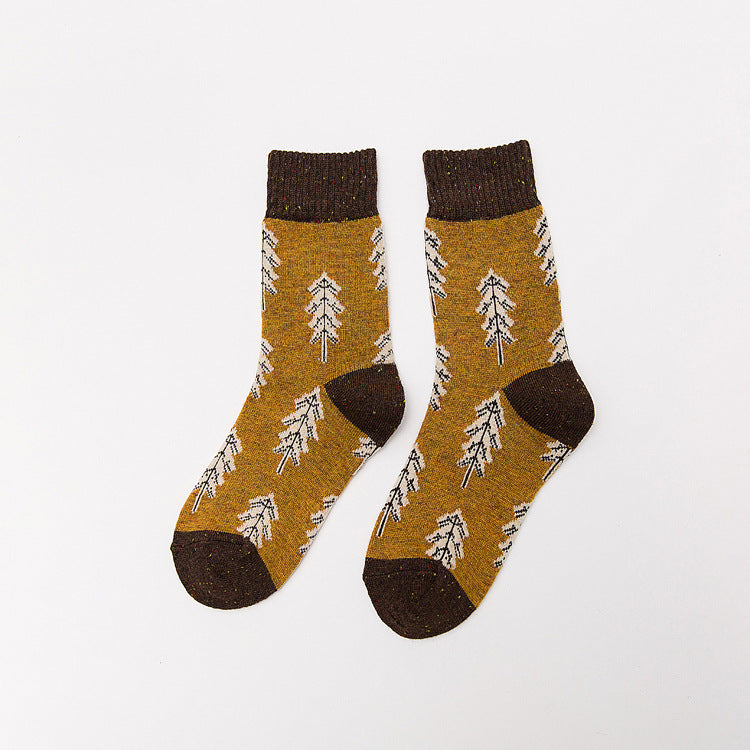 Thickened wool in tube women's socks