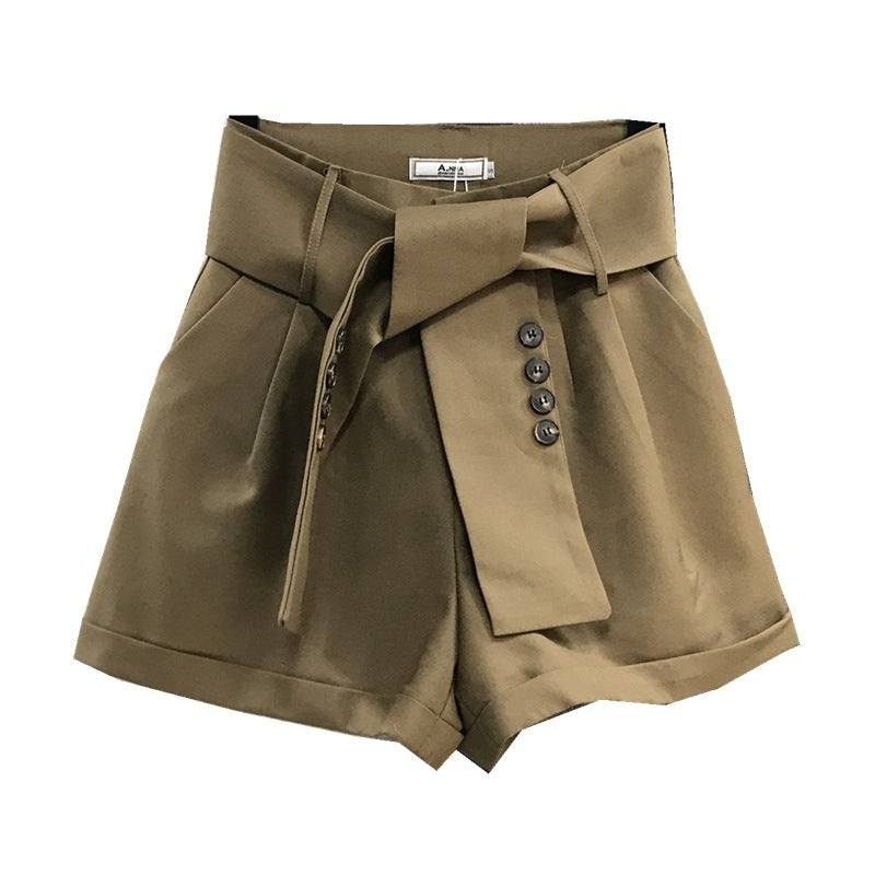 Suit wide leg shorts