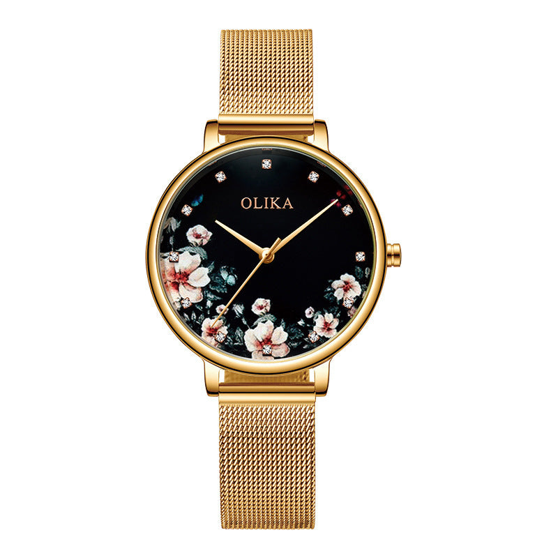 Origar stainless steel mesh strap watch