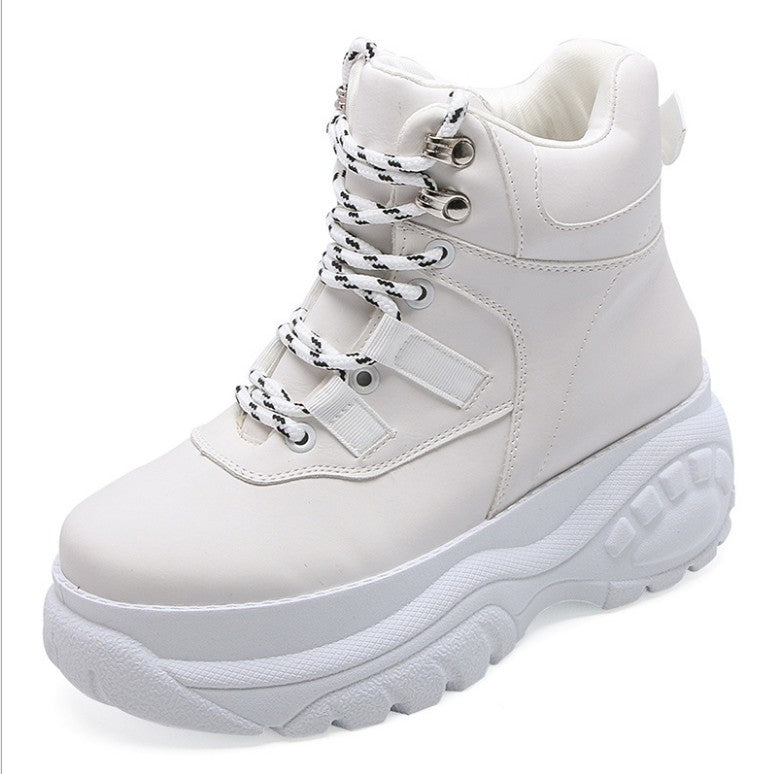 Korean Style Casual Shoes Women's Platform Old Shoes