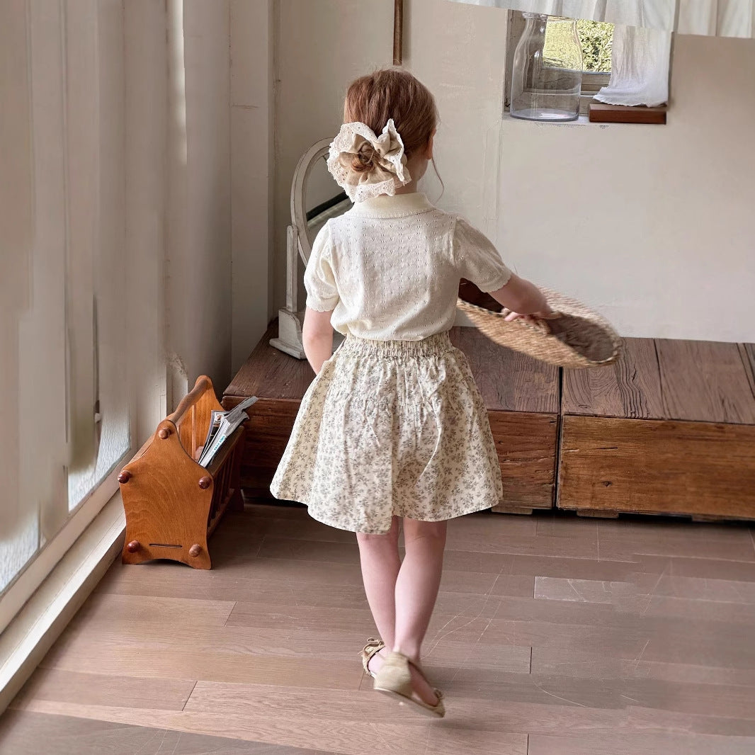 Pastoral Style Culottes Baby Lace Pants