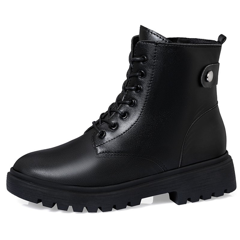 Women's Cotton Shoes Thick Heel Sole British Style Ankle Boots