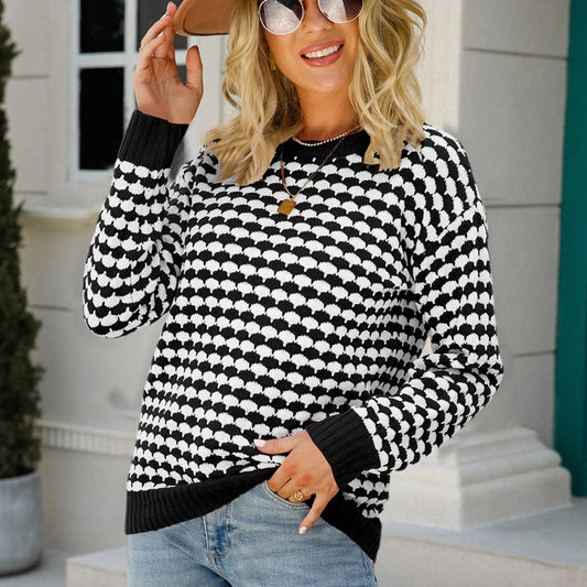 Round Neck Sweater Plus Size For Women