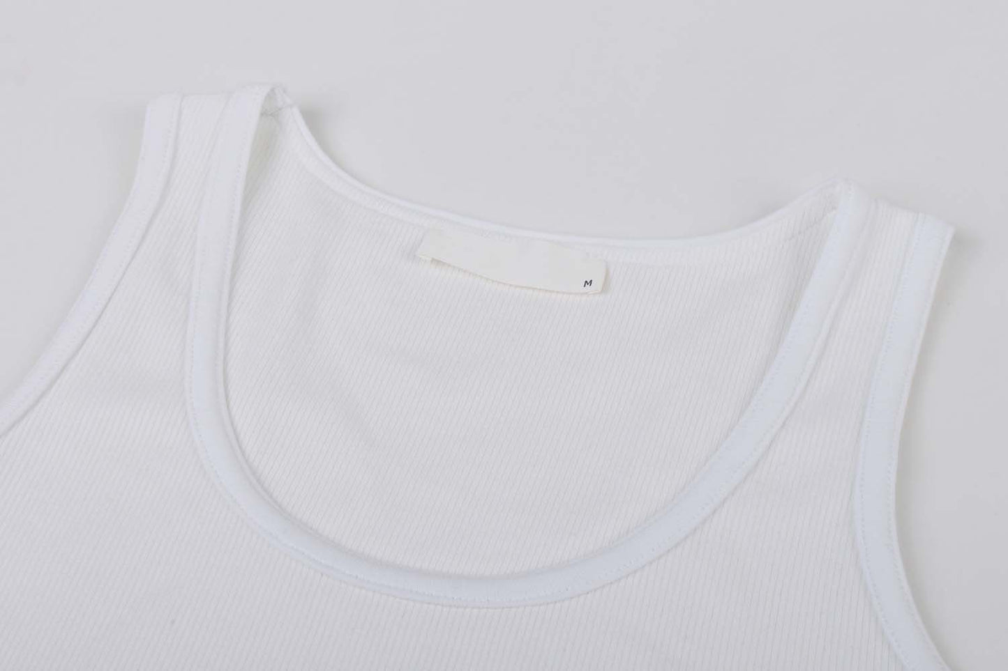 Embroidered Star Print Round Neck Sleeveless Top Vest
