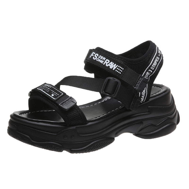 Beach sandals increased platform women's shoes