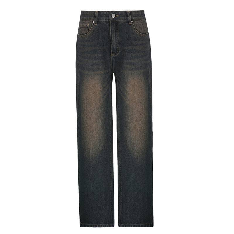 Women's Fashionable Retro Straight Jeans
