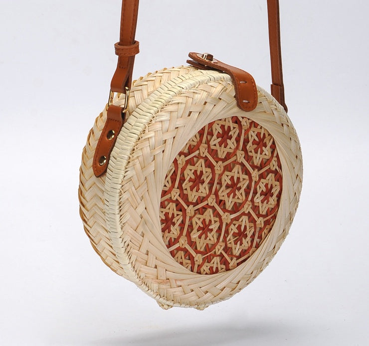 Vietnamese hand-woven bamboo braided bag