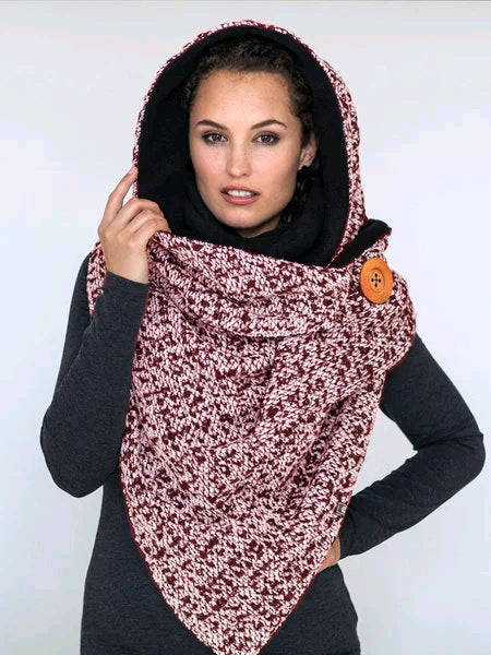 Cashew Flower Pattern Triangle Neck Scarf