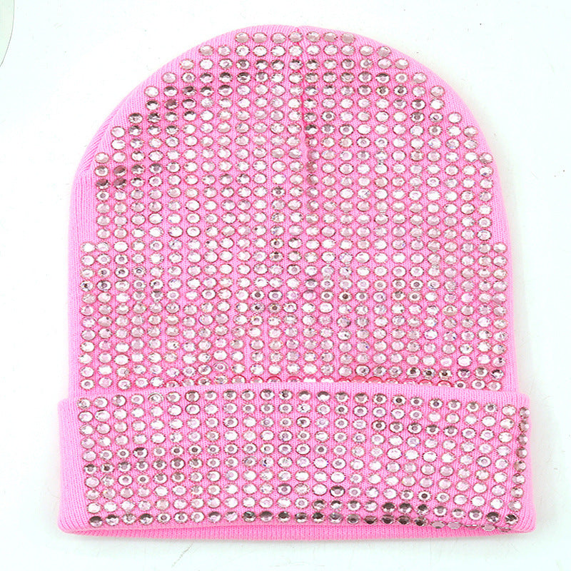 New Diamond Solid Color Handmade Wool Hat