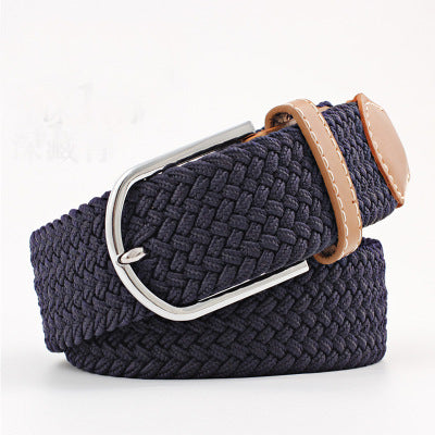 Canvas stretch woven belt