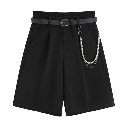 Summer Loose Wide-leg Five-point Pants