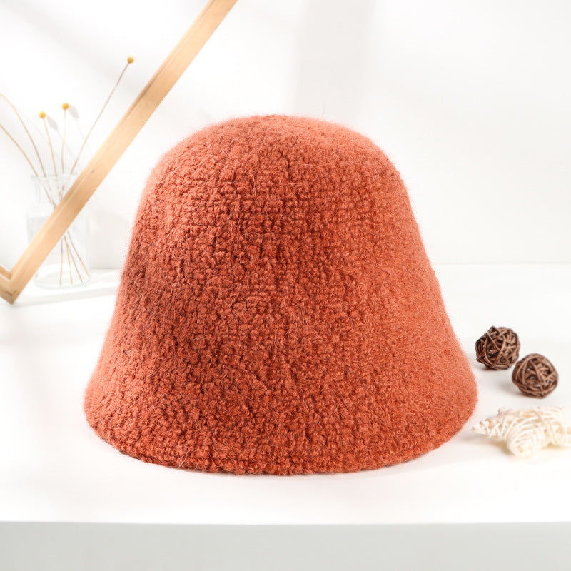 Female Fisherman Hat Alpaca Bucket Gentle