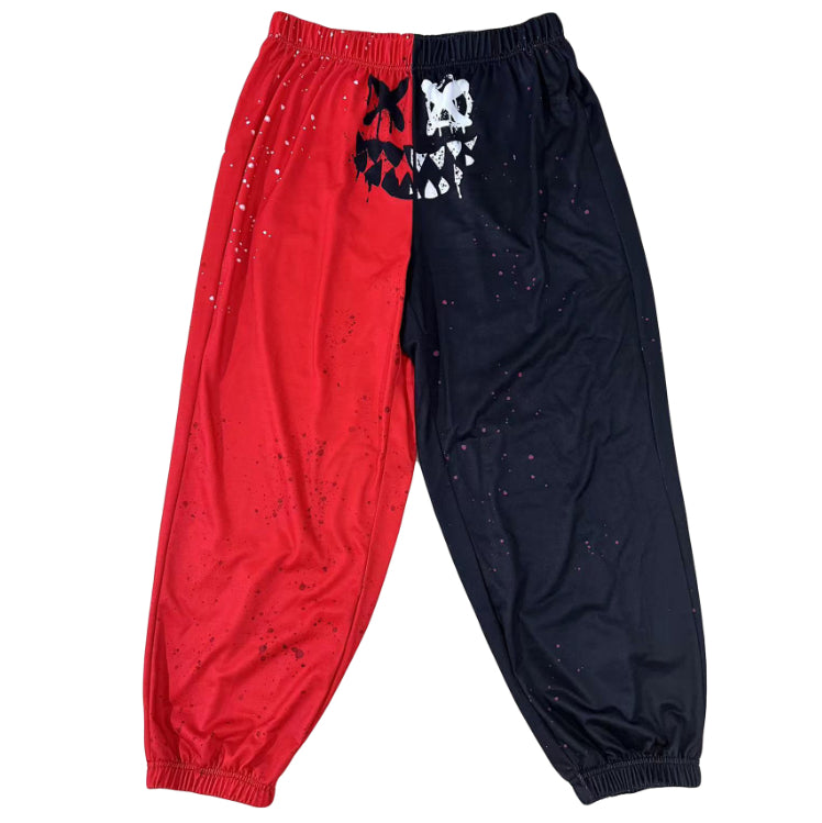 Loose High Waist Graffiti Printing Sports Casual Sweatpants