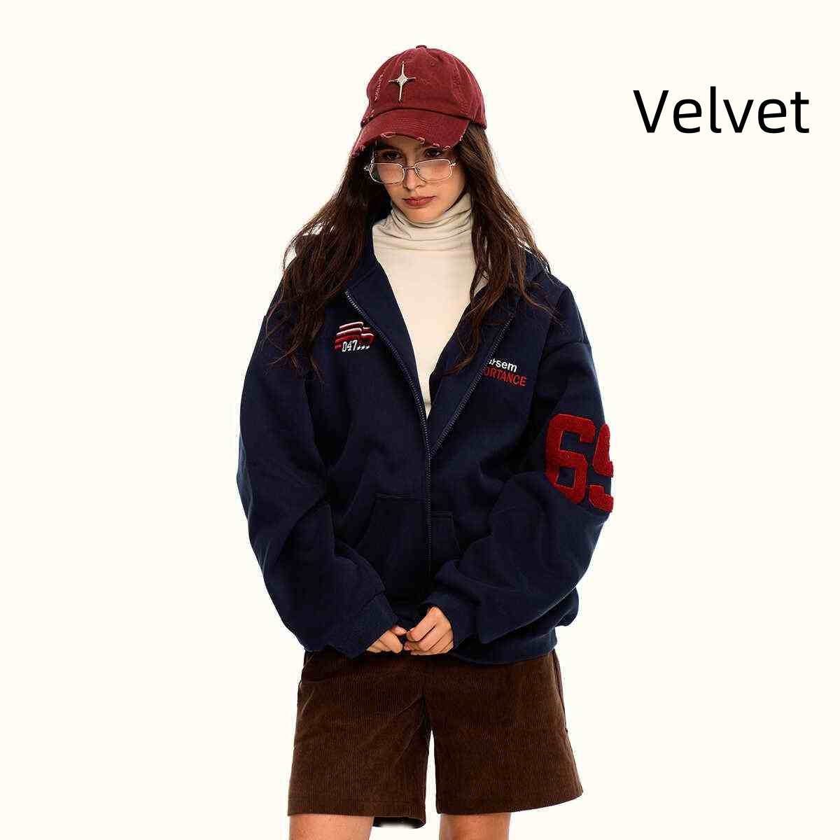 Fleeceforet Tyk Camouflage Cardigan Hættetrøje