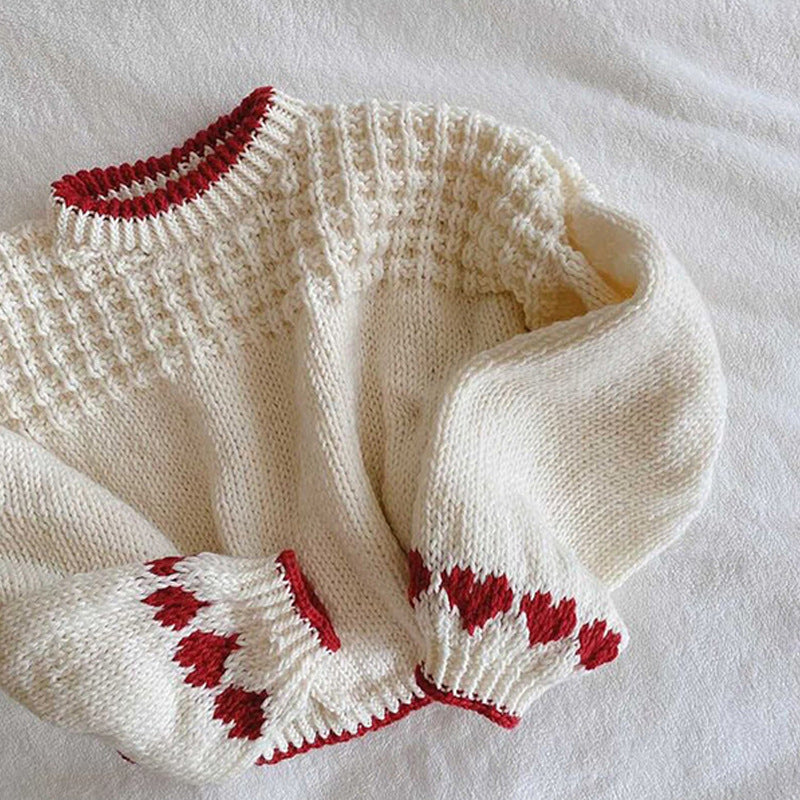 Loose And Lazy Style Knitted Wool Top For Women