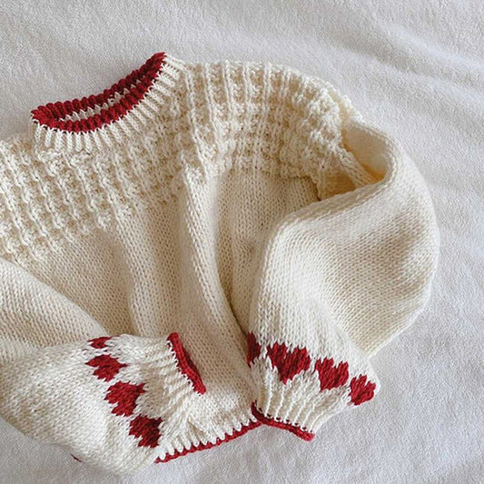 Loose And Lazy Style Knitted Wool Top For Women