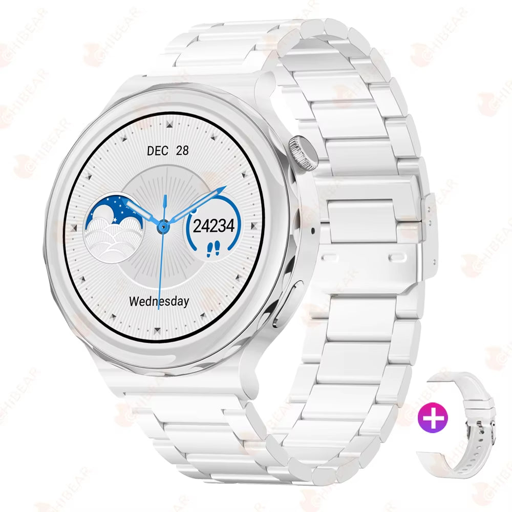 2024 New Fashion Women Smart Watch Heart Rate GPS Sport Fitness Watch Waterproof Voice Calling Smart Watch for Huawei Watch GT3