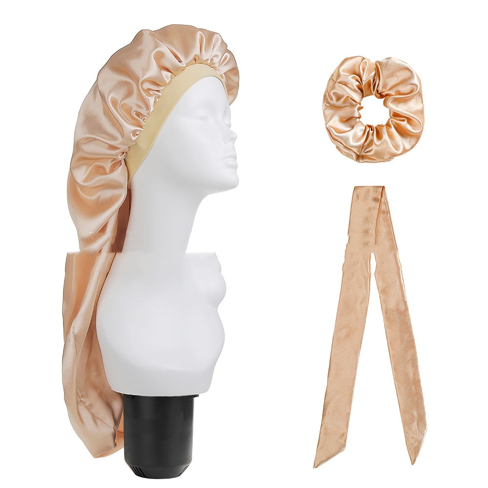 Three-piece Wide-brim Household With Long Cap And Scarf