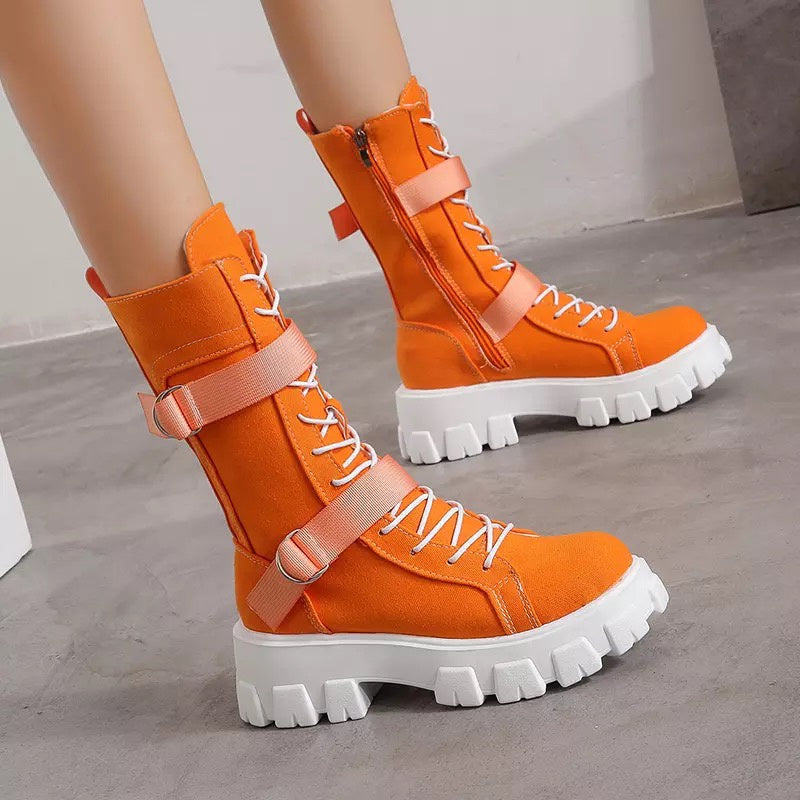 Net Celebrity Skinny Casual Inner Increase All-match Female Boots