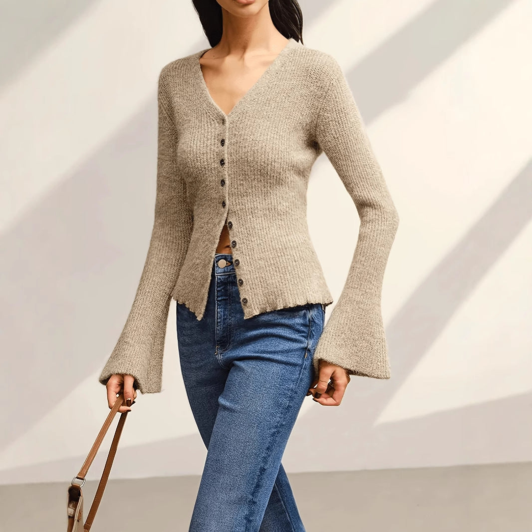 Slim-fit, Elegant, Classy, Casual, Versatile Long-sleeve Sweater