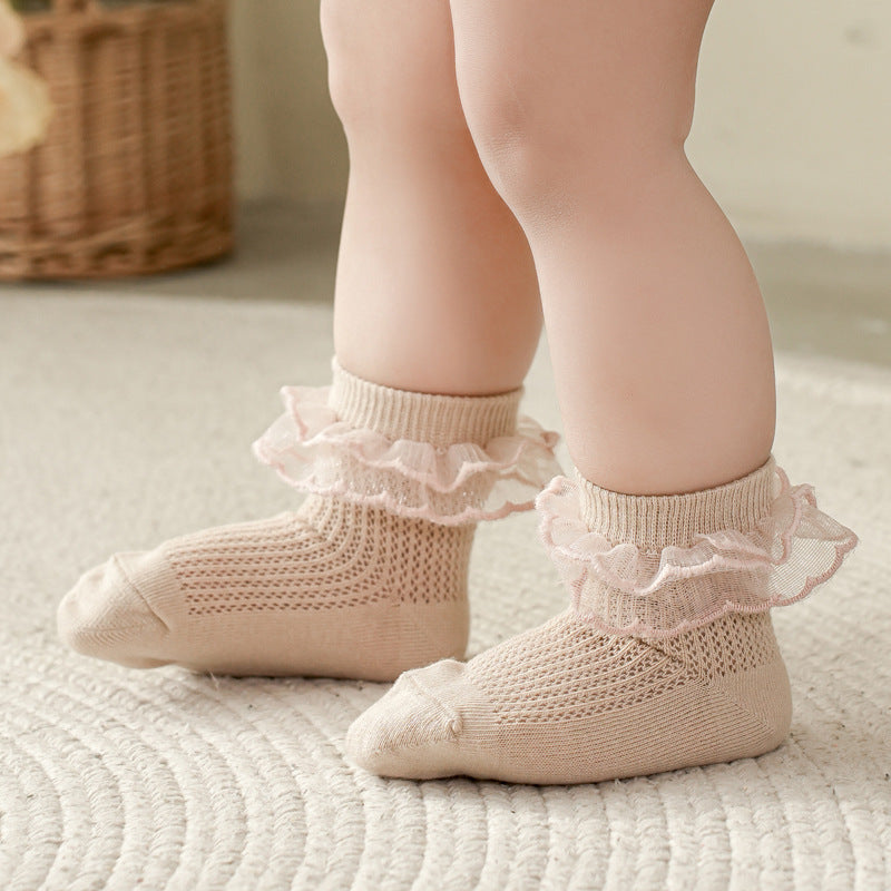Fashion Individual Breathable Lace Girls' Socks