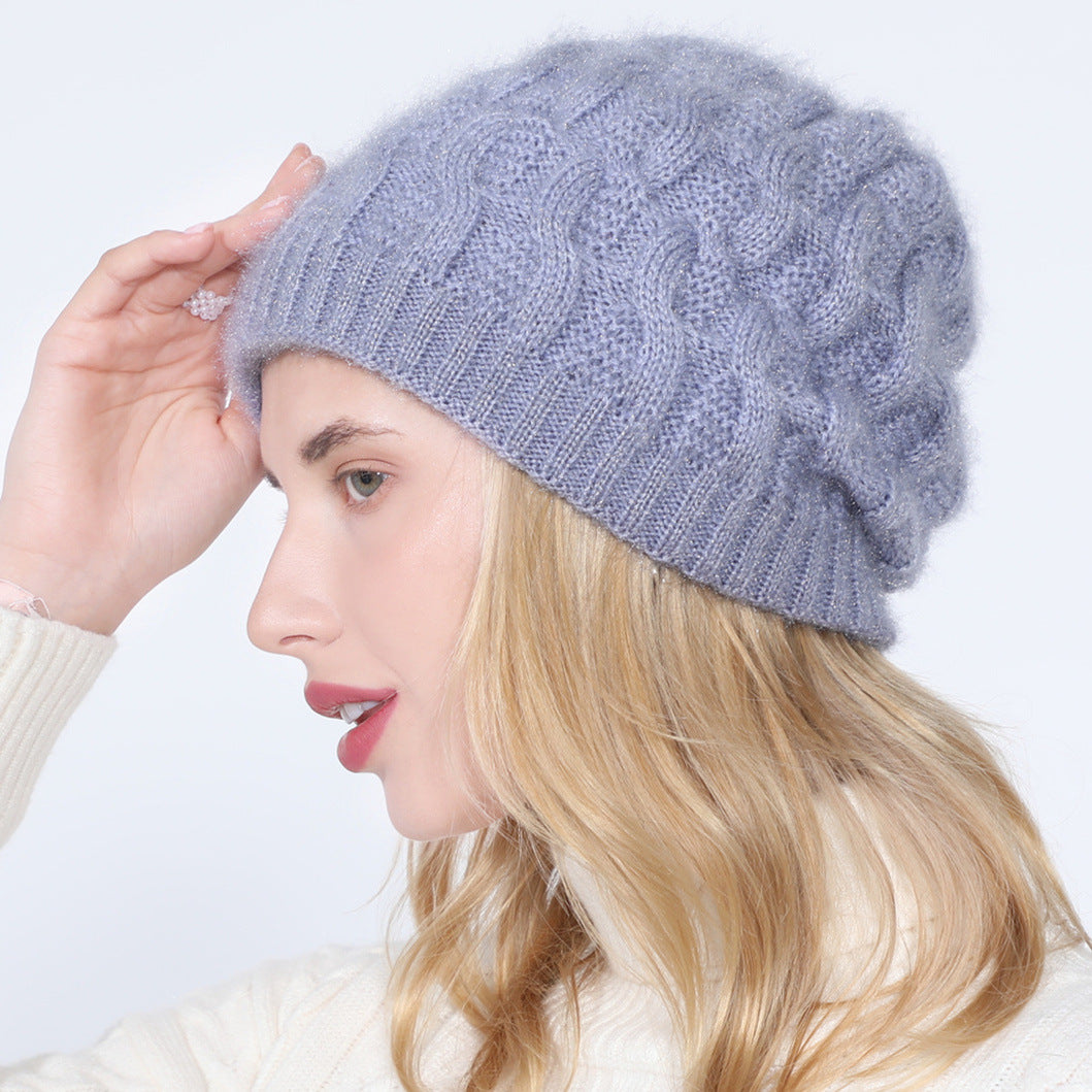 Ladies Fashion Fleece Thick Warm Hat