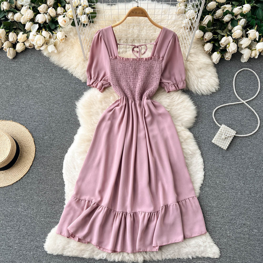 French-style Vintage Platycodon Fairy Dress New Gentle Summer Design