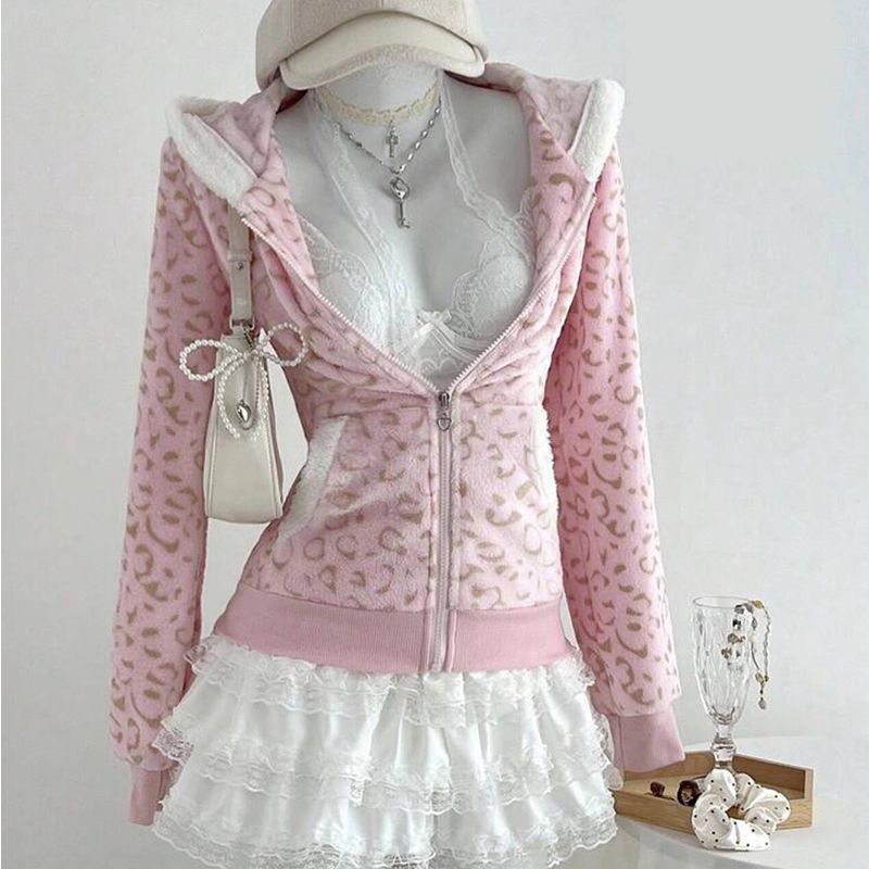 Retro-style Spicy Girls Fallwinter Hoodie Jacket