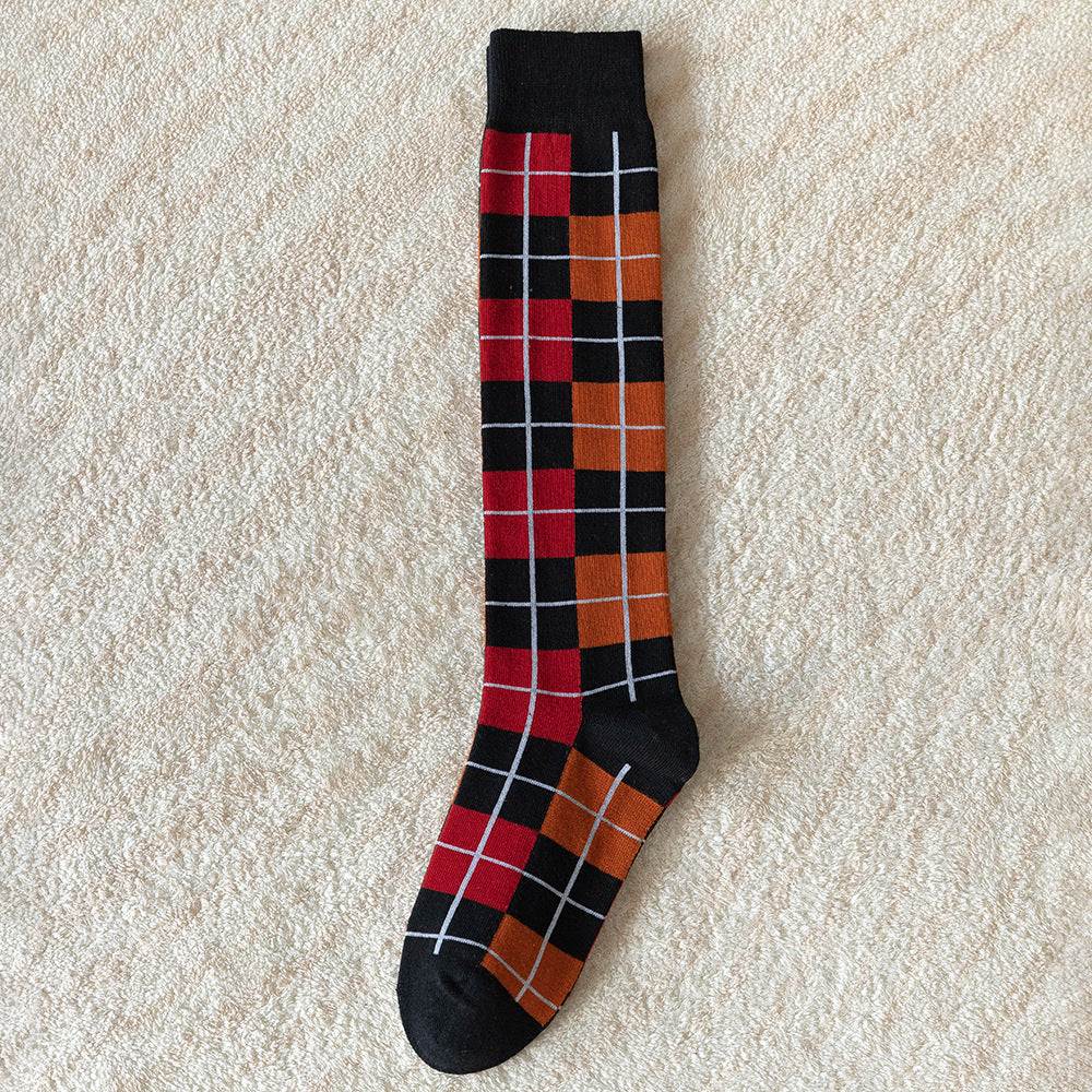 Ins Wind Socks Women's Medium And High Tube Cotton Calf