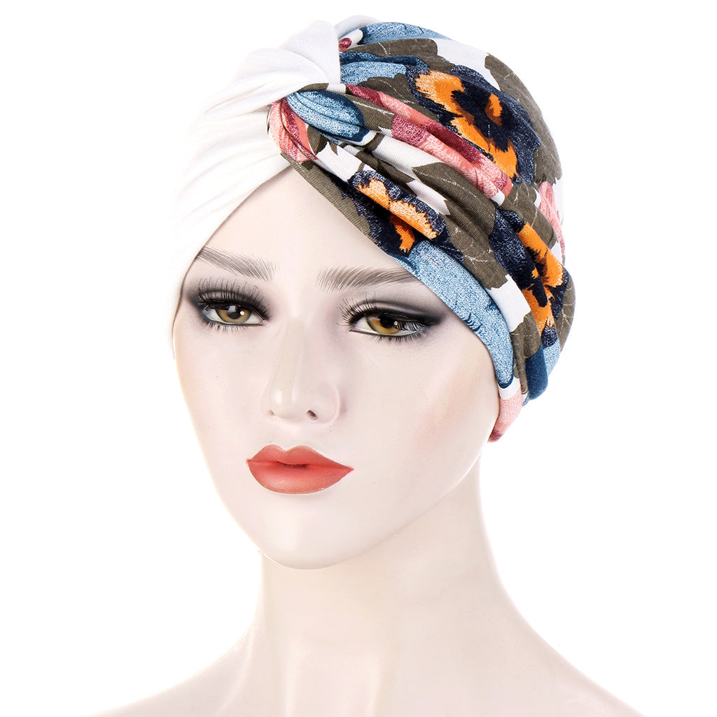 Snail Spiral Bandana Multicolor Small Hat