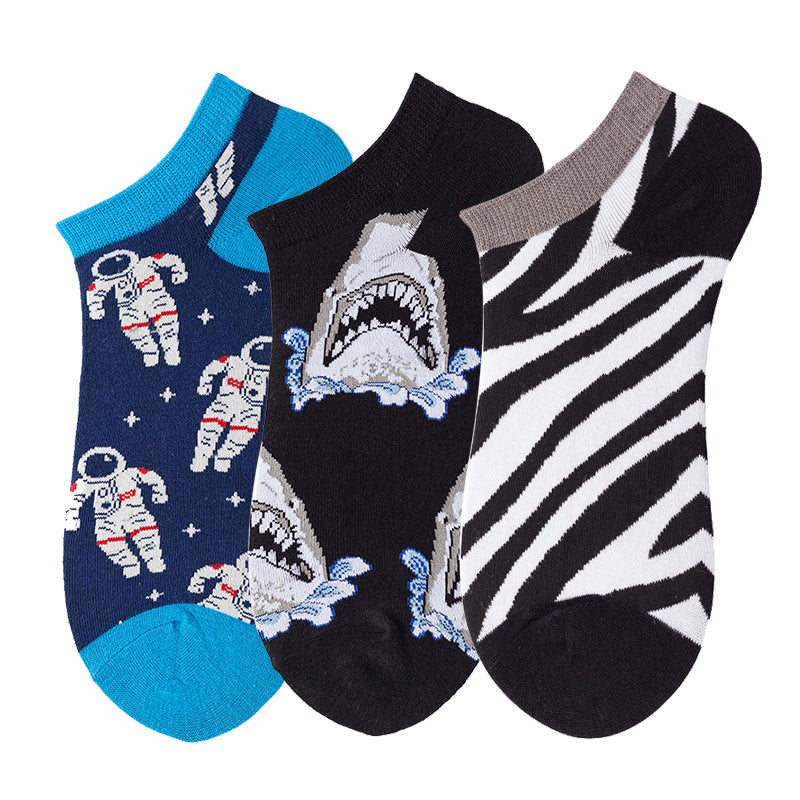 Women's Shallow Mouth Oil Painting Avocado Socks