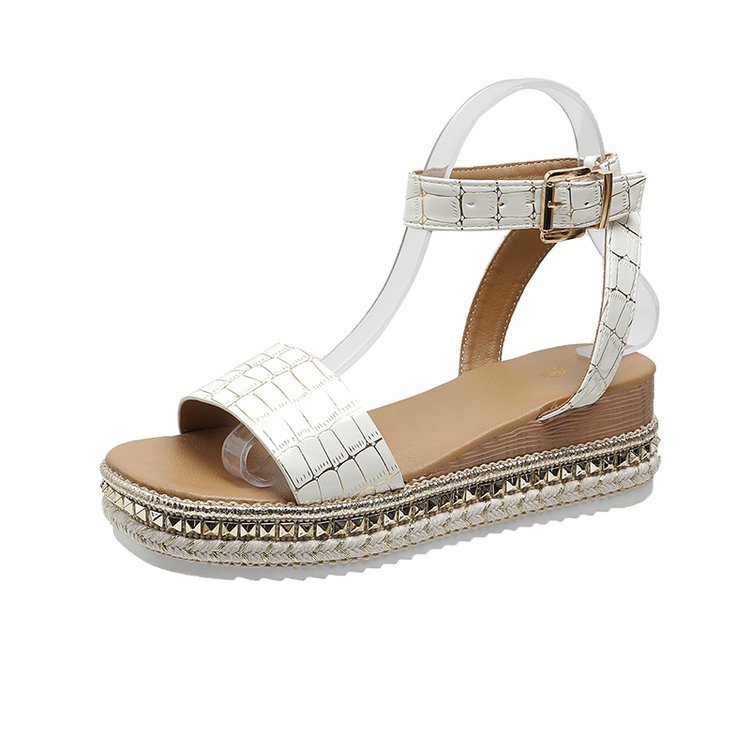 Spring And Summer Women's Rope Bottom Platform Sandals