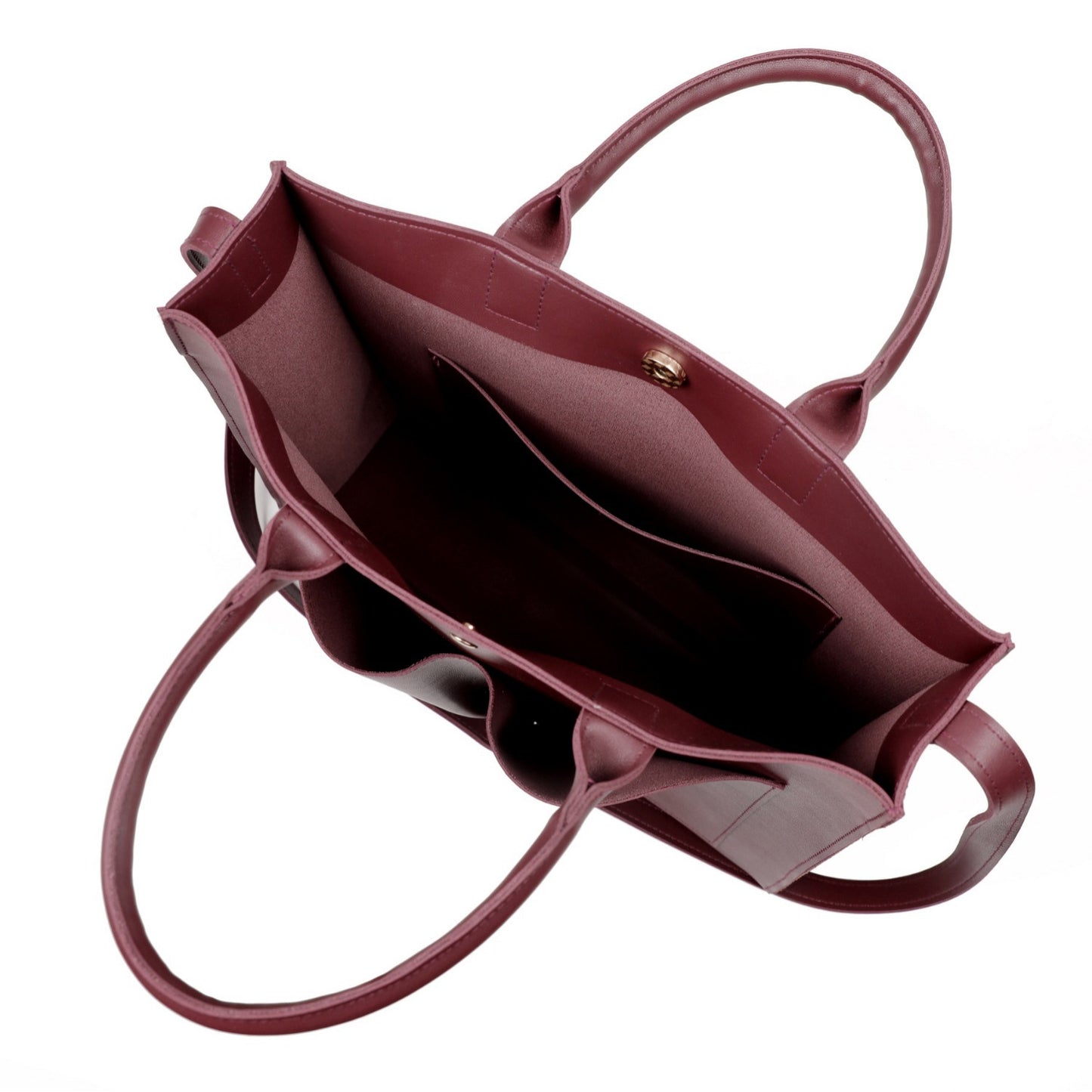 Large Capacity PU Solid Color Shoulder Women's Messenger Tote Bag