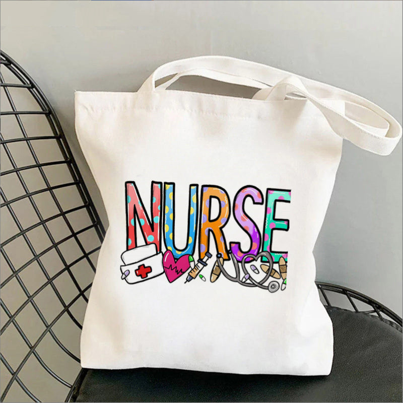 Nursing Printed Canvas Bag