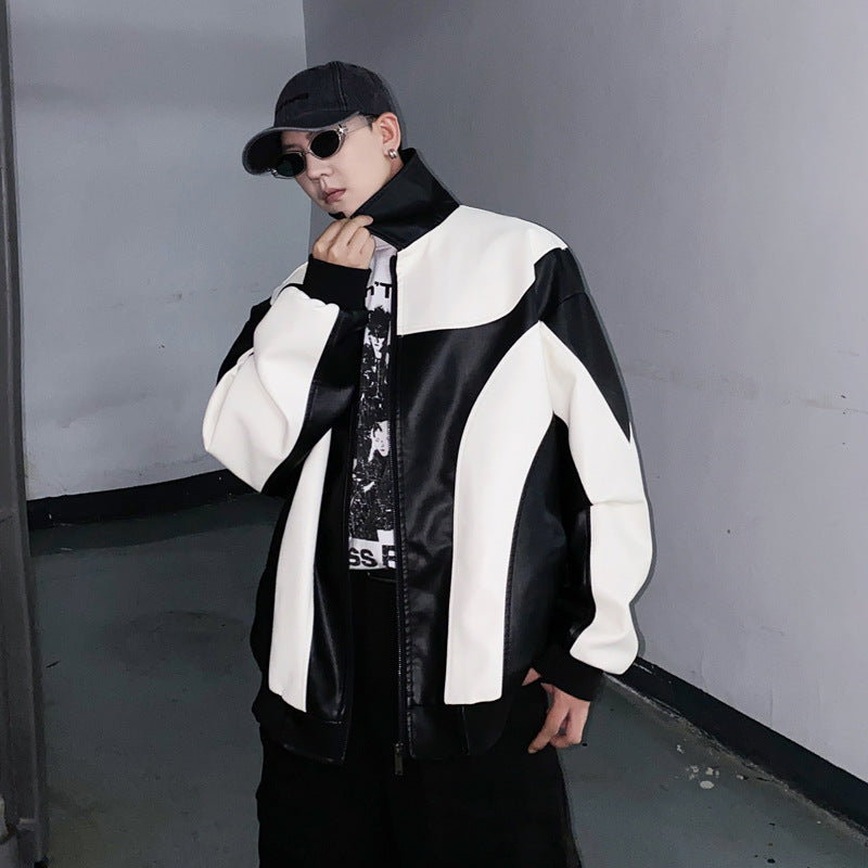 Men's Oversize American Plus Size Locomotive Style Coat