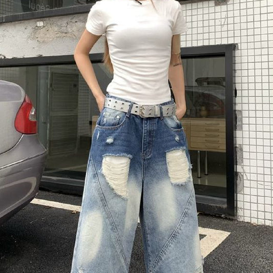Personlighed Amerikanske Retro Jeans til Kvinder
