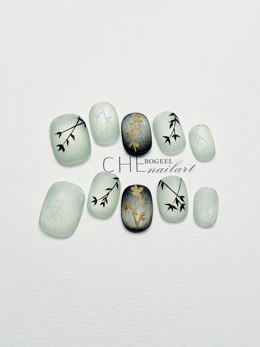 Summer Short Square Round Manicure Fake Nail Tip