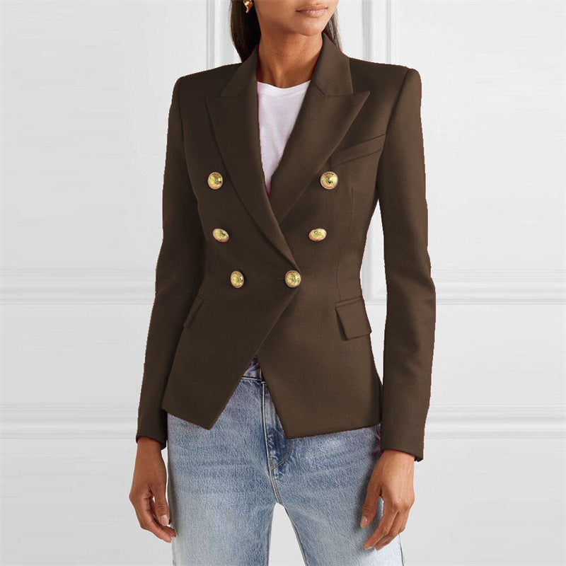 Solid-color Fashionable Casual Suit Jacket