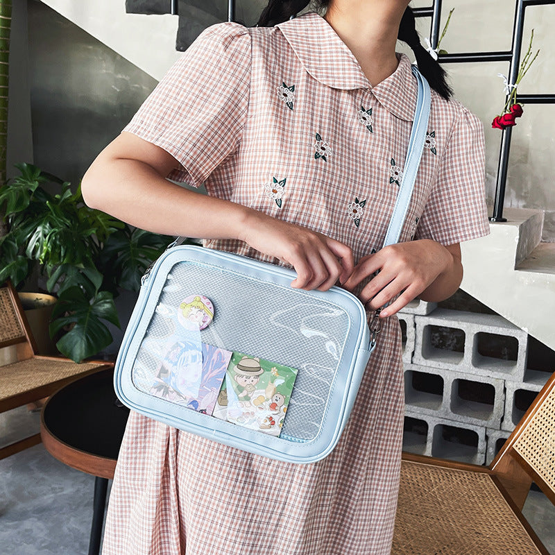 Cute Personality Transparent Girl Doll Bag