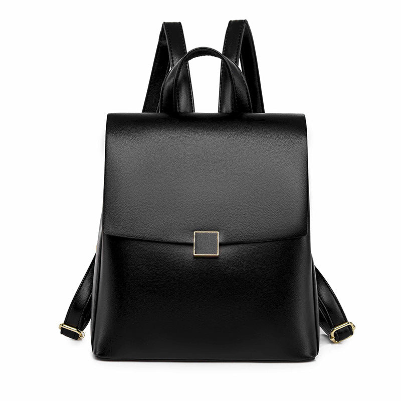 Soft Leather All-match Student Fashion Travel Bag
