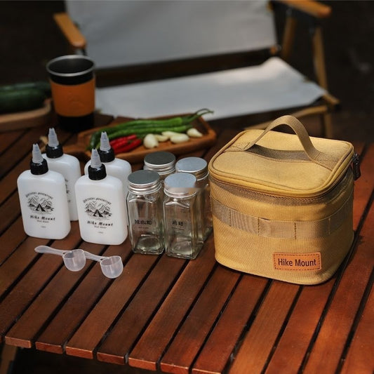 Outdoor Portable Salt MSG Seasoning Bottle Set Camping Picnic