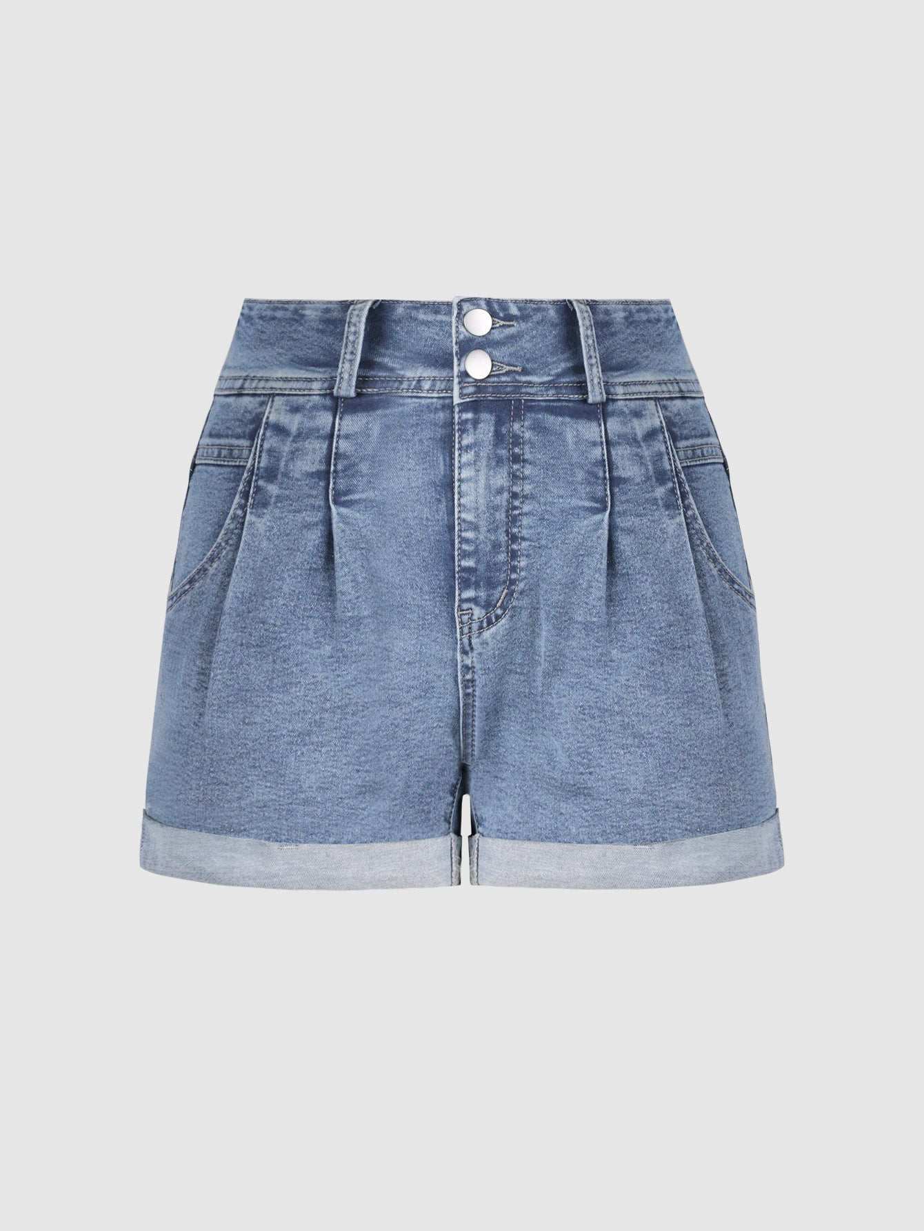 Korean-style Womens Loose-fitting Denim Shorts For Summer