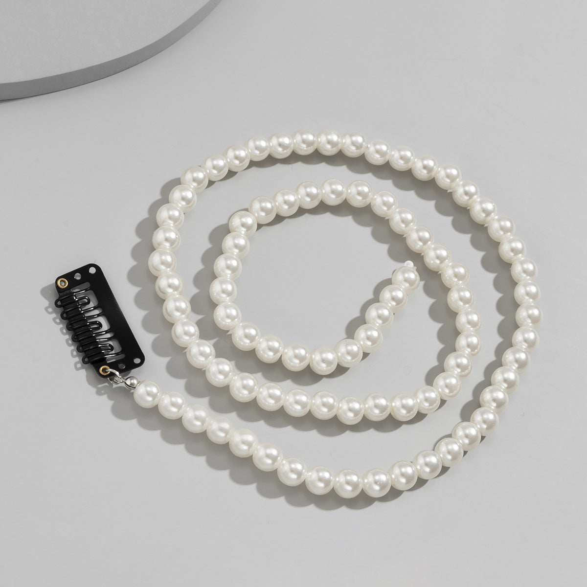 Hip-hop Trend Geometric Pearl Braided Hair Accessories