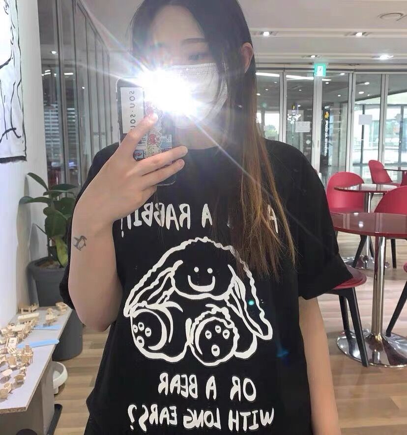 Women's Summer Short Sleeve Preppy White Cotton T-shirt
