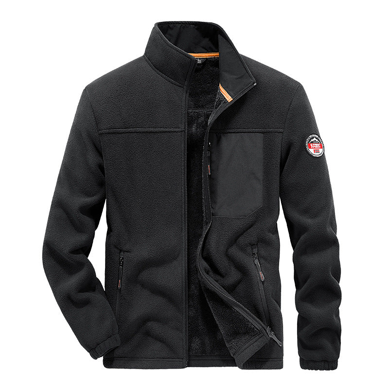 Men's Outdoor Fleece Cardigan Casual Jacket